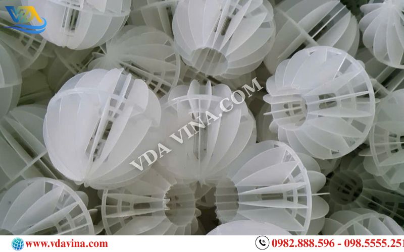 Ứng Dụng Của Cầu Tách Khí Hay Còn Gọi Là Giá Thể Dạng Cầu D100 16 Cánh